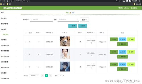 基于springboot的七彩云南文化旅游网站的设计与实现 论文 源码 kaic